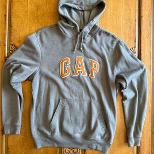 GAP Olive Hoodie with Orange Logo